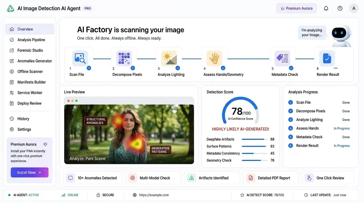 AI HR agent app — example of the AI tool dashboard software